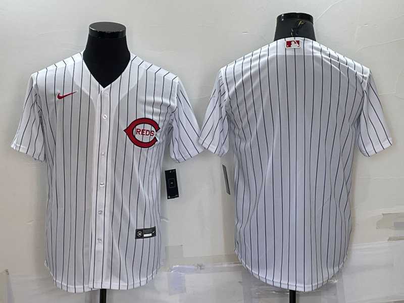 Men%27s Cincinnati Reds Blank 2022 White Field of Dreams Stitched Baseball Jersey
